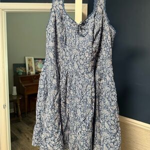 Aerie Blue Paisley Mini Dress